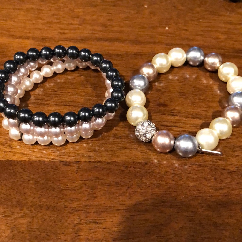 TWO pearl bracelets!